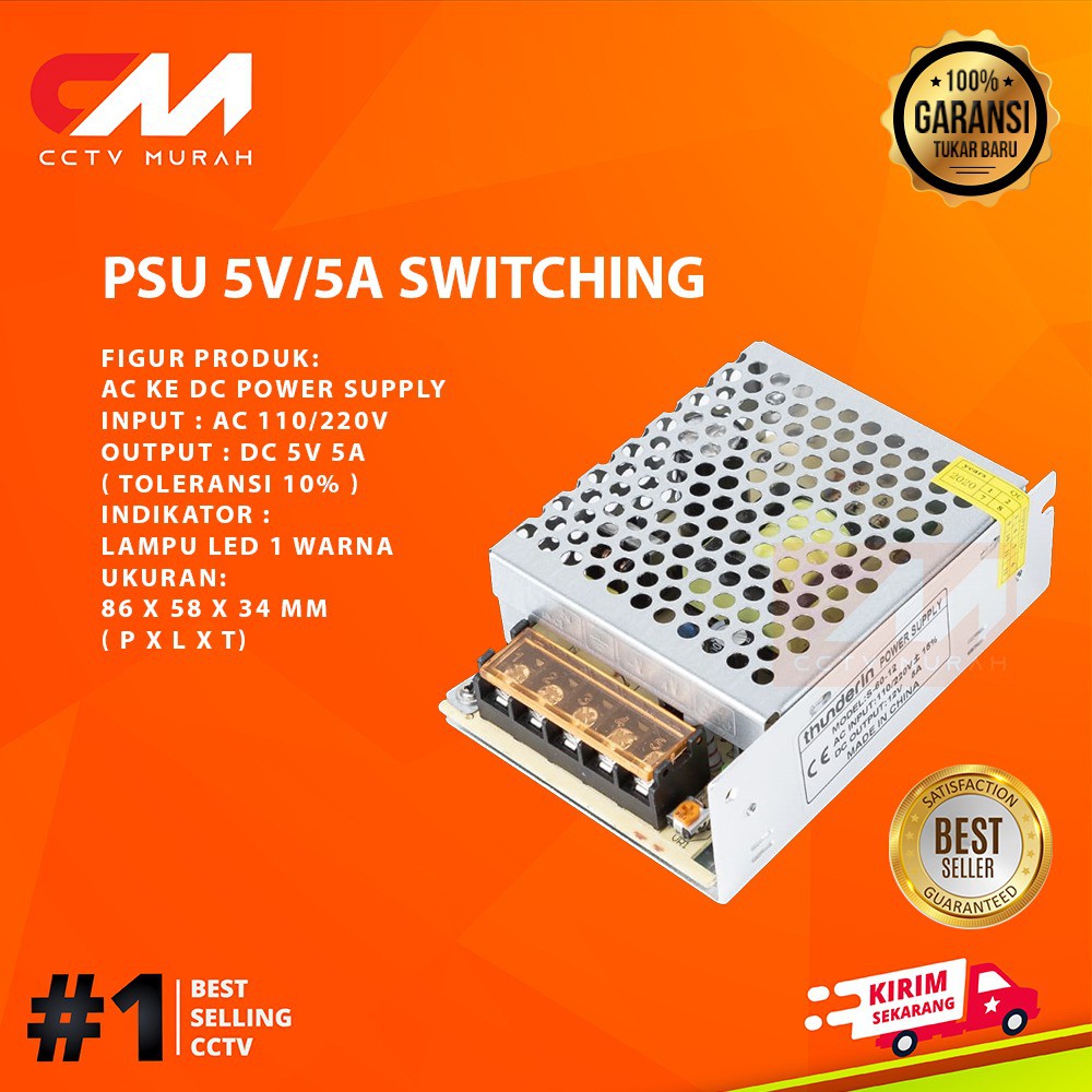 POWER SUPPLY 5V/5A || Type S-25-5 || POWER SUPPLY SWITCHING