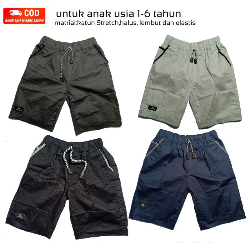 celana pendek anak laki laki/celana pendek Chino anak/celana pendek karet anak laki laki