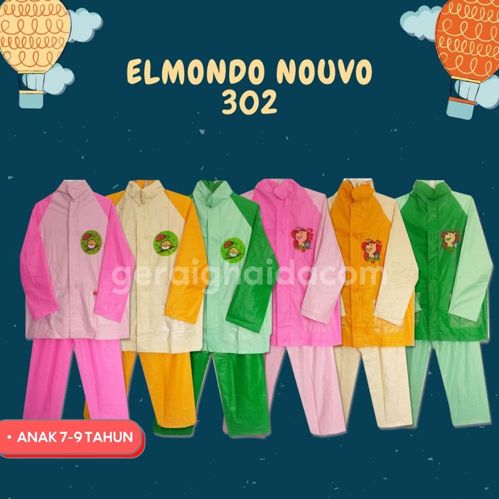 Elmondo Jas Hujan Anak 7-9 Tahun JC 302 Jaket Celana