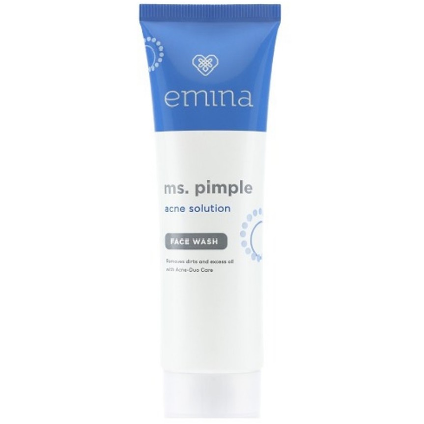 READY EMINA Ms Pimple Acne Solution Series Sebum Fighter | Face Wash Toner Moisturizing Gel Spot