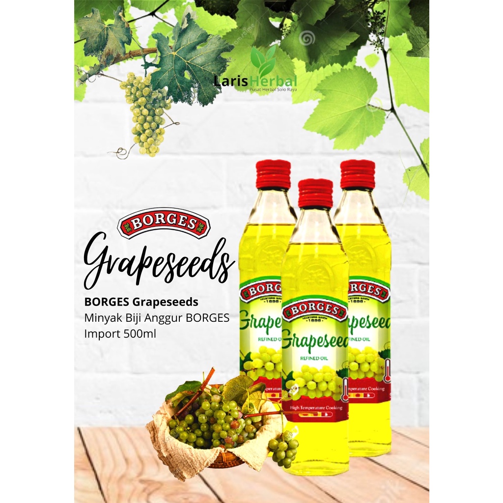 Jual ORIGINAL Grapeseed Oil Grape Seed 500ml Minyak Biji