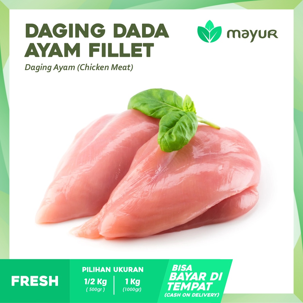 

Daging Ayam Dada Fillet / Boneless Segar ( 1/2kg | 1kg )