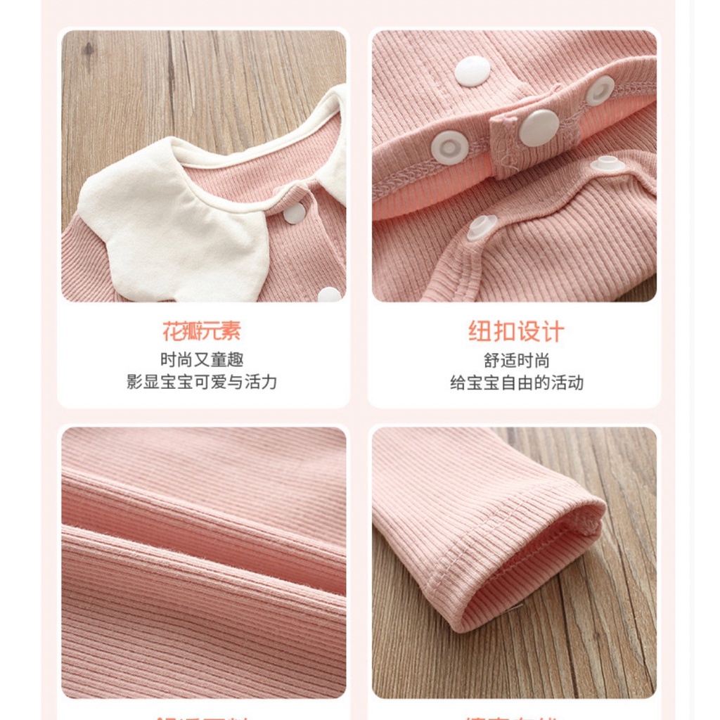 0-18bln JUMPER RUFFLE BASIC BAYI | JUMPSUIT ROMPER BAJU PAKAIAN ANAK catalog YQER YB