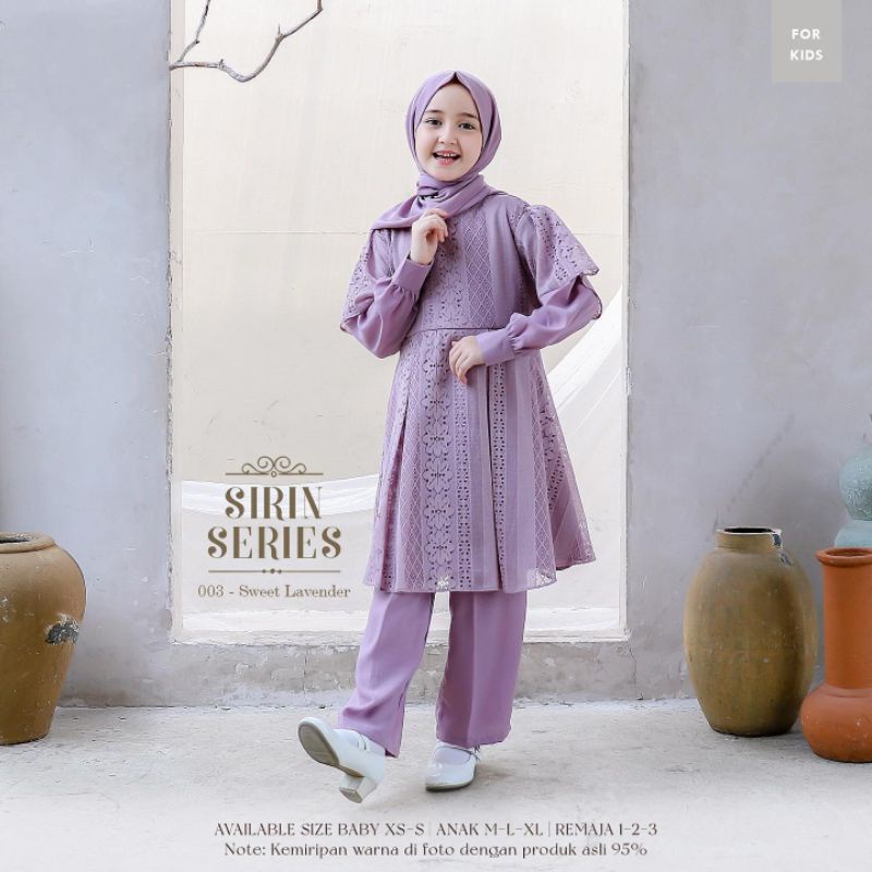 SIRIN SERIES KIDS 2IN1 MIX BRUKAT MALIKA/SETELAN MUSLIM ANAK 8-10 TAHUN/SETELAN ATASAN BRUKAT + CELANA/FASHIOM MUSLIM ANAK TERBARU/KOSHIRIN 2IN1/FAR MOSLEMSTORE