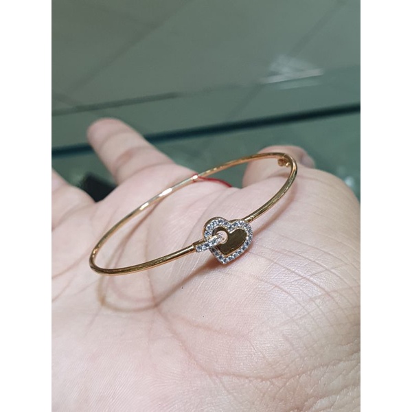 gelang bangle emas love ikat simple