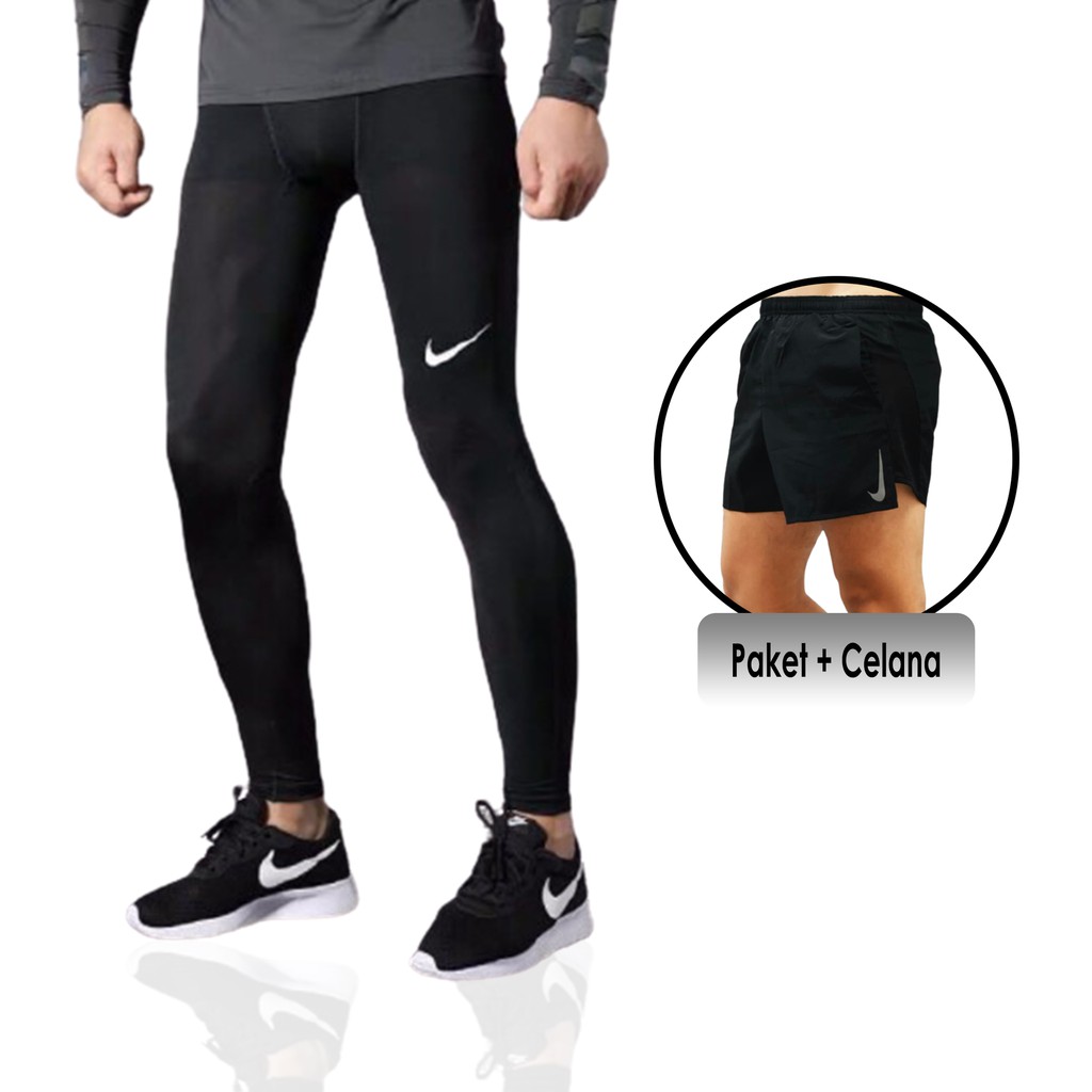 Legging Baselayer Panjang dan Celana Pendek