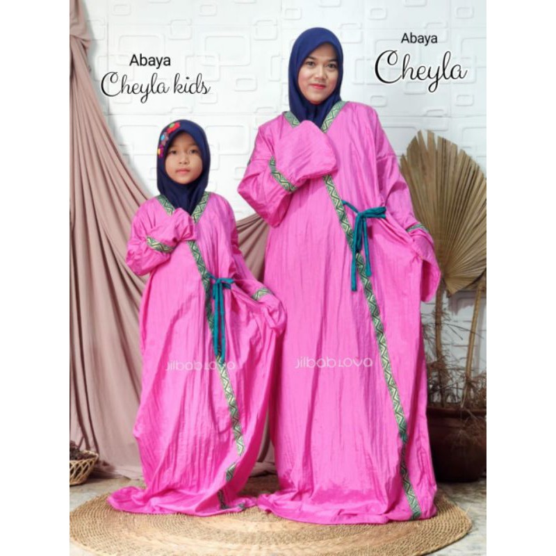 abaya mukena mukenah parasut parasit Renda Kimono Jepang Cheyla