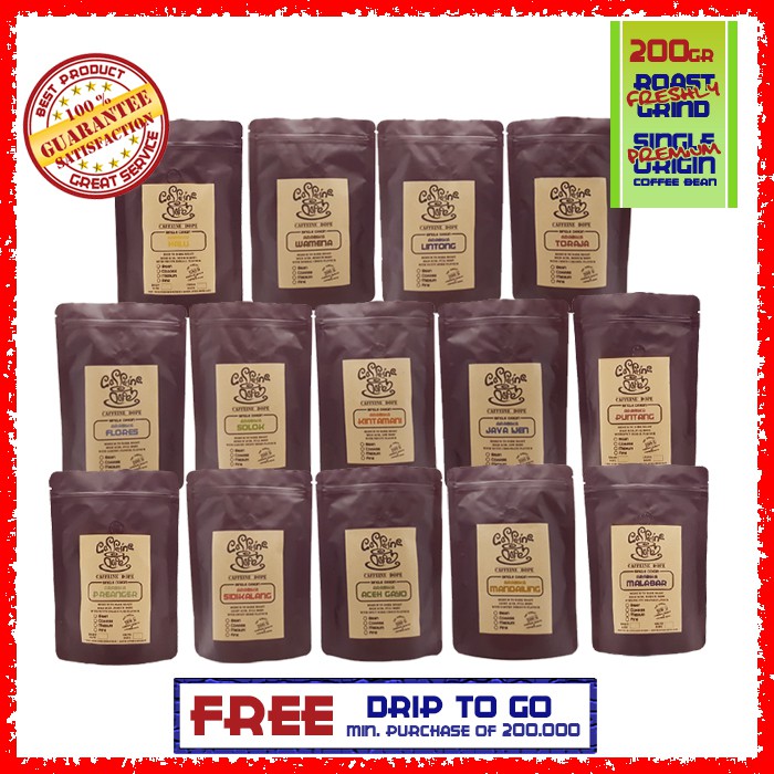 

Kopi Arabika Nusantara 200 Gr Single Origin