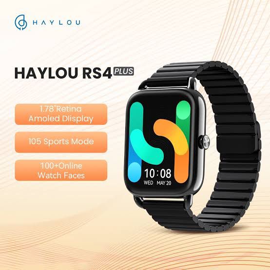 Smartwatch Haylou RS4 Plus Amoled SP02 • Strap Magnetic International Version - Garansi 1 Tahun