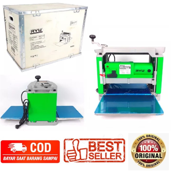 RYU RPP12 Mesin Planer Duduk Serut Ketam Sugu Pasah Kayu Meja RPP12 Portable Meja Kattang Otomatis R