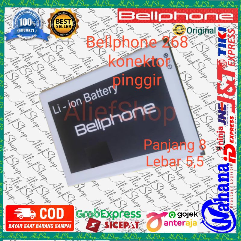 Batrai Bellphone BP268 Batre Bell phone Bp 268 Baterai Original