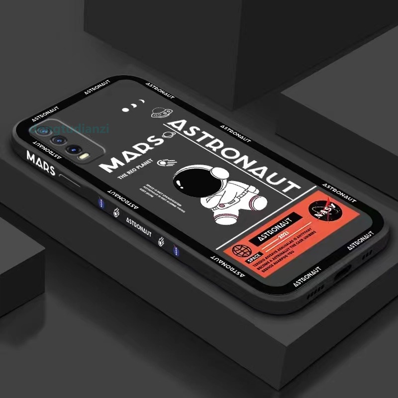 Case Desain Mars Astronot Untuk Vivo Y12s Y20 Y20i Y20s Y11 Y12 Y15 Y17 Y19 Y30 Y95 Y93 Y91C Y91 Y50 Y7S Y1S Y20 Y21 V21Se V20