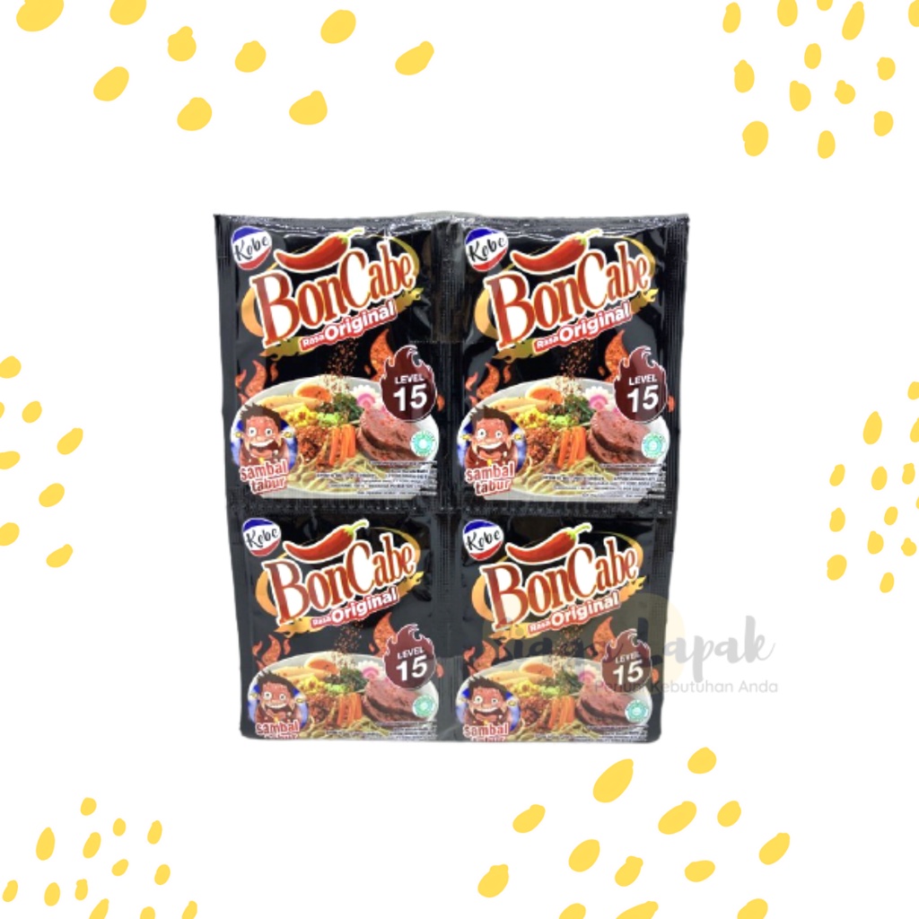 BonCabe Kobe Level 15 Cabai Bubuk Original Sachet 6gr