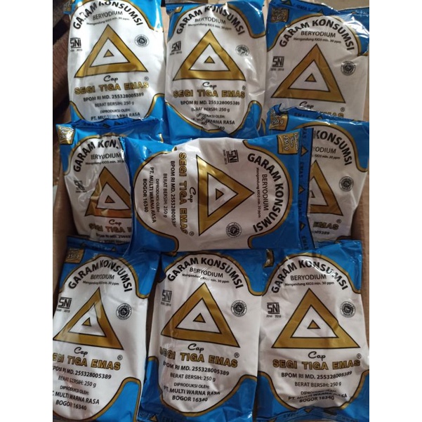 

garam cap segitiga emas 250 gr
