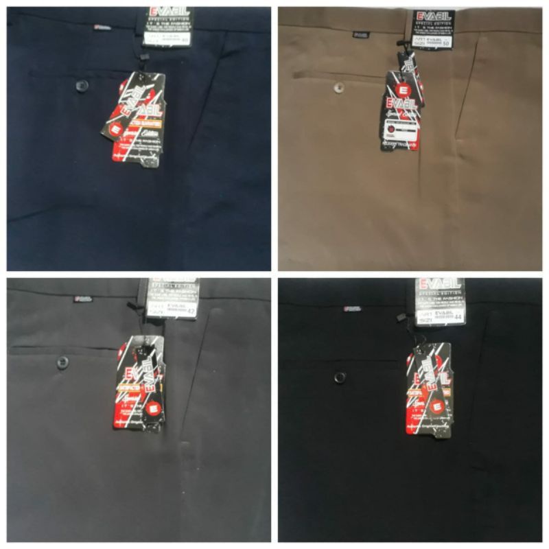 0CELANA PRIA,CELANA STANDART, CELANA KERJA KAIN TWISS/TEFLON Size 28 sampai 38