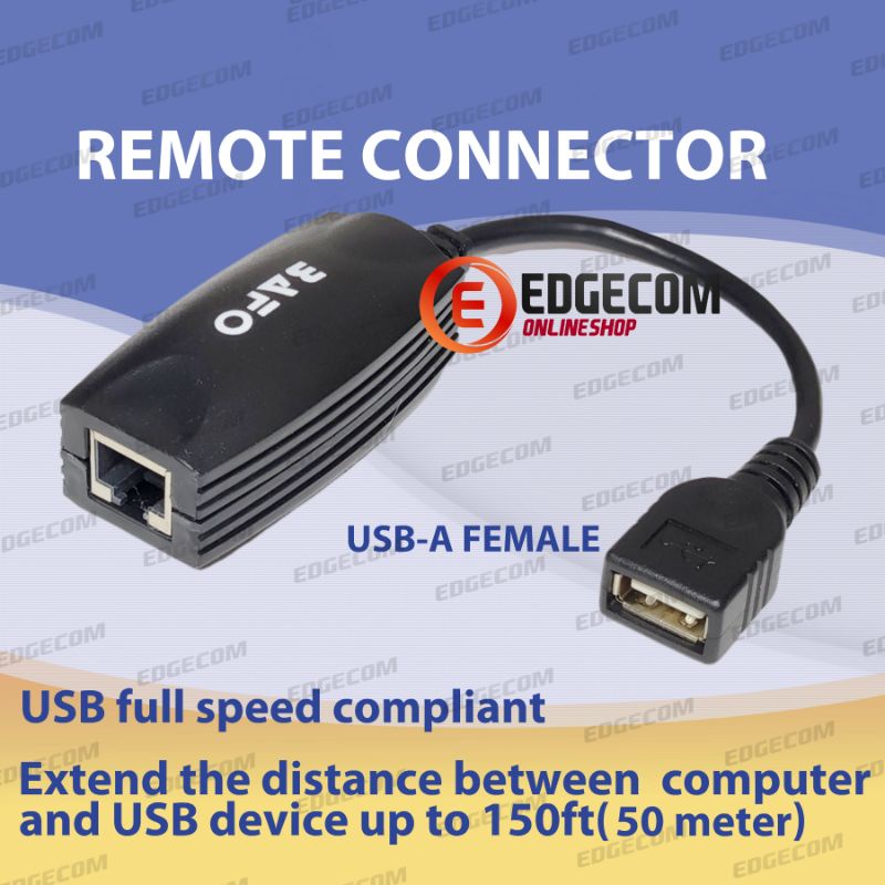 BAFO USB Extender / Extension Over CAT5e/CAT6 50 Meter BF-4902