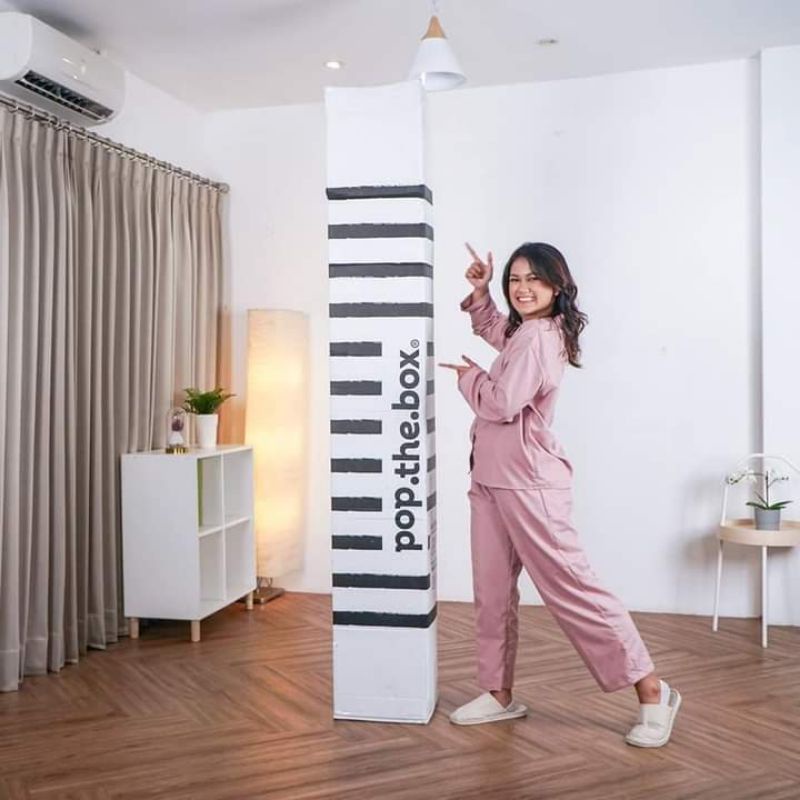 Kasur Springbed Viral In The Box PopTheBox Comfy Uk. 160 x 200 Bonus Mattress Protector N 2 Pcs Bant