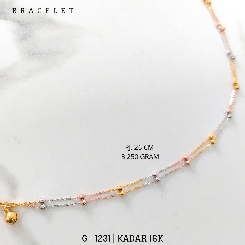 GELANG KAKI JEDAR 3 WARNA