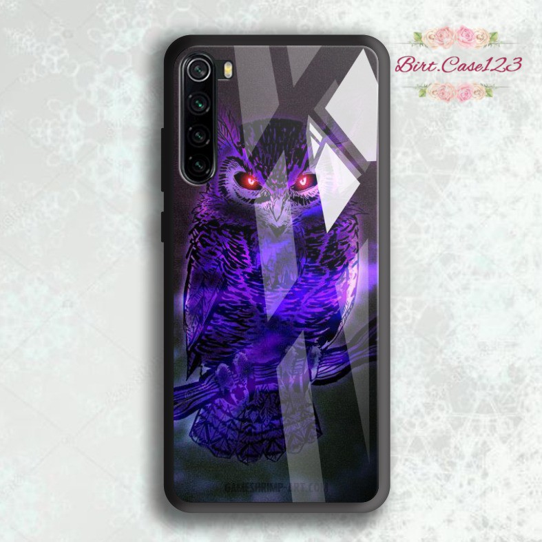 back case glass BURUNG HANTU Oppo A3s A1k A5 A9 2020 A7 F9 A5s A31 A52 A53 A92 A37 A57 A59 BC5287