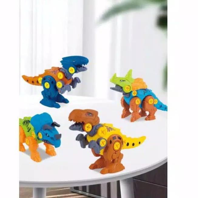 Mainan Edukasi Anak Diy Dinosaurus Bongkar Pasang Obeng - Mainan Rangkai Dinosaurus Kit - Mainan Edukasi Anak - Merakit Dinosaurus Bongkar Pasang Melatih Kreatifitas Anak - Mainan Rakit Dinosaurus Simple