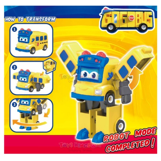 mainan/ GogoBus Transforming Robot Gogo Bus Firy Justin Amby - Gogo Bus