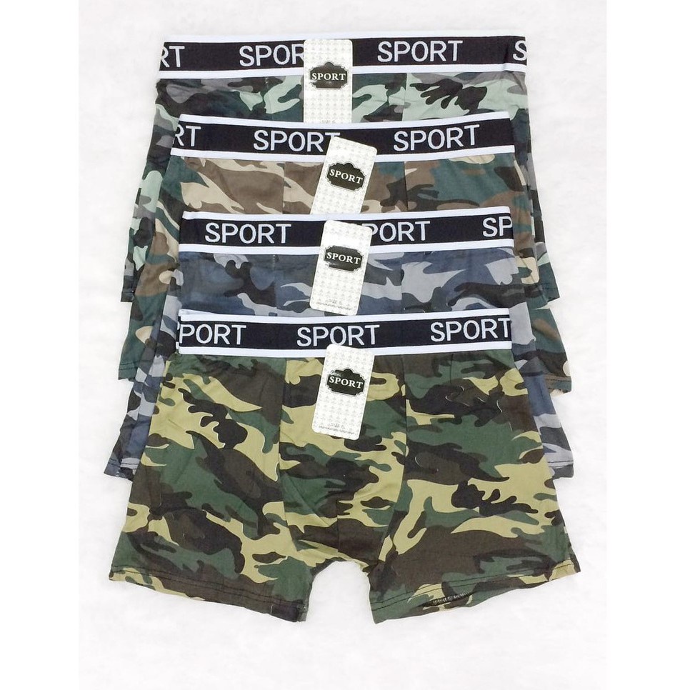 Celana Boxer Pria Loreng Dewasa - Celana dalam Loreng Army Laki laki - CD loreng - kancut laki 3PCS 