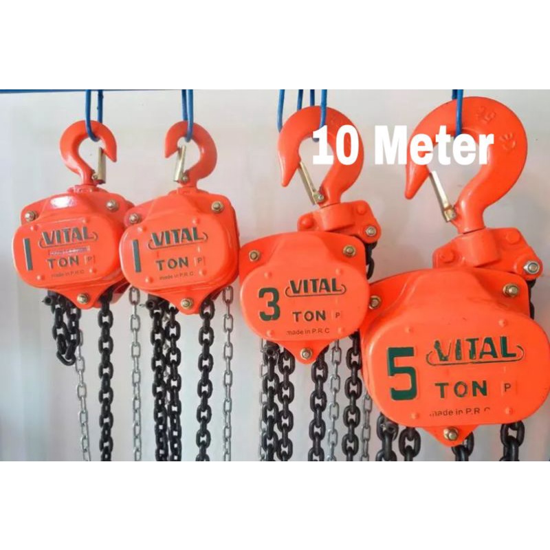 chain block 3 ton 10 meter takel manual vital