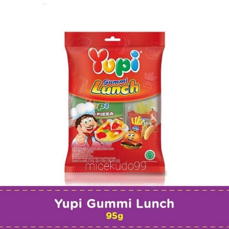 

PERMEN YUPI GUMMY LUNCH / GUMMI CHEWY CANDIES CANDY