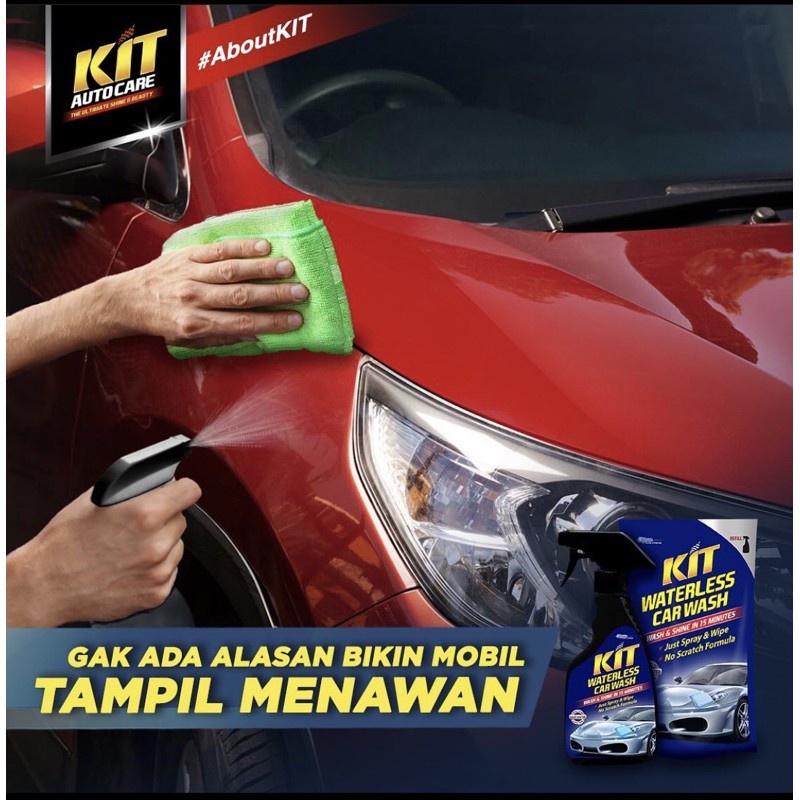 [BISA COD] KIT Waterless Car Wash Spray Cuci Mobil Tanpa Air Shampo 500Ml