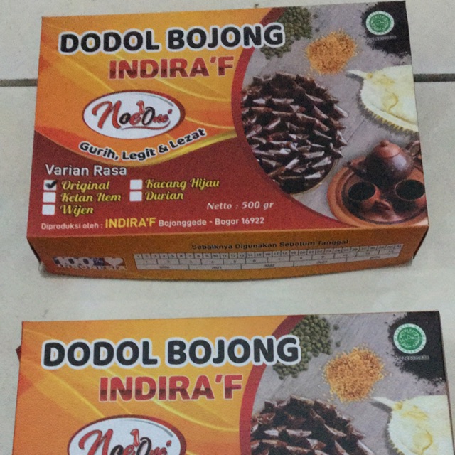 

Dodol Bojong Box 500gr ketan hitam