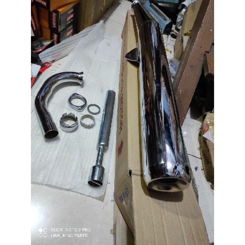 KNALPOT RX KING STANDAR FULL SET TINGGAL PASANG RX KING HARIAN STD HARIAN-1