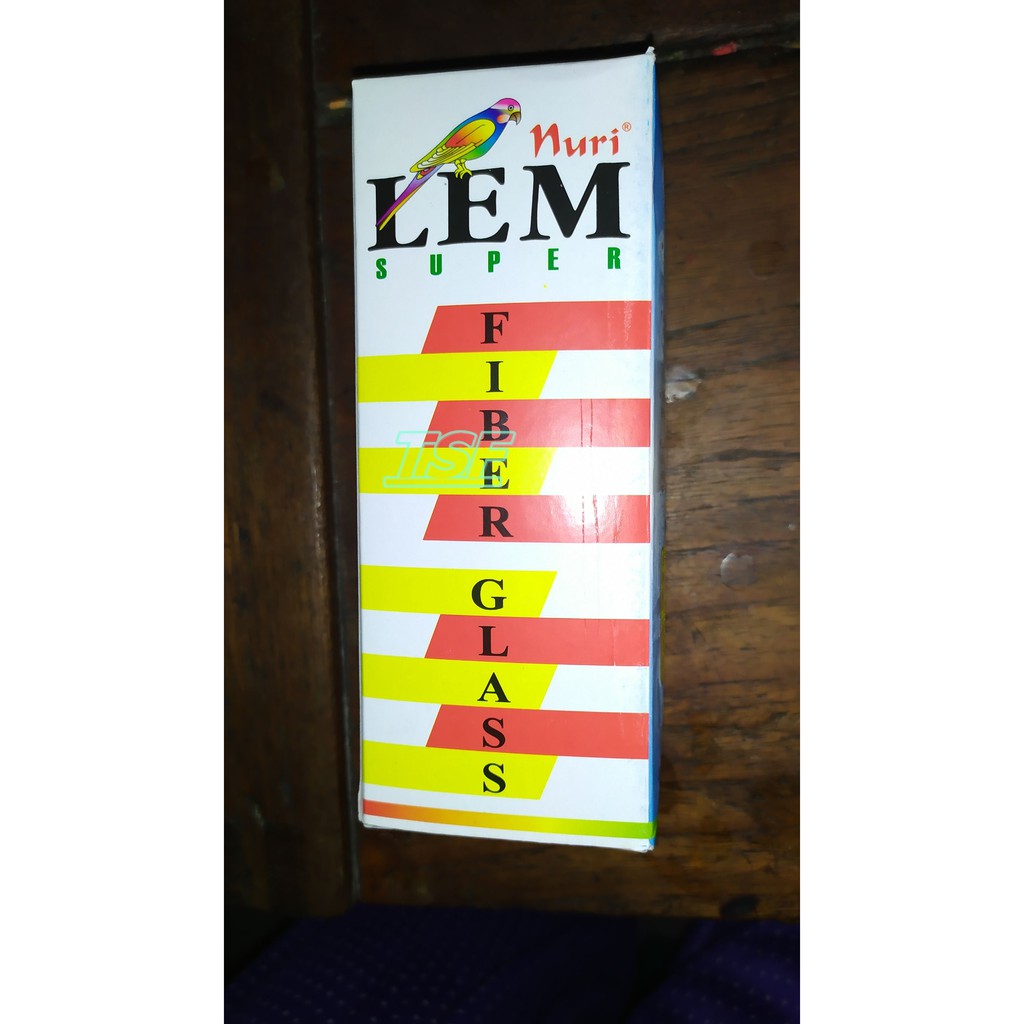 

Lem Super Fiber Glass Nuri / Resin / Lem Plastik Ukuran 200gram