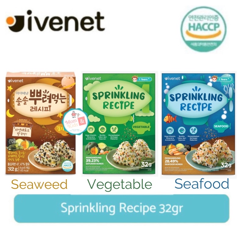 Ivenet Sprinkling Recipe Seaweed Laver 32gr | Bumbu Pelengkap Makanan