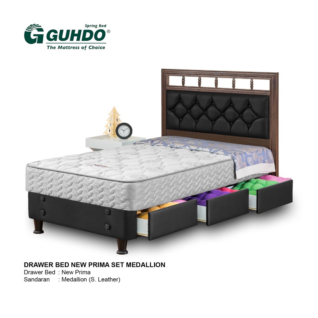 Bed Set Spring Bed Guhdo - Medallion Drawer Bed New Prima