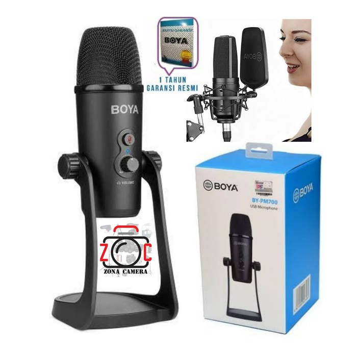 Boya BY-PM700 USB Microphone Condenser Mic USB PM700 Holder Recorder