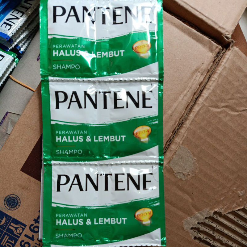 shampo pantene. rentengan isi 24pcs/12 pasang.