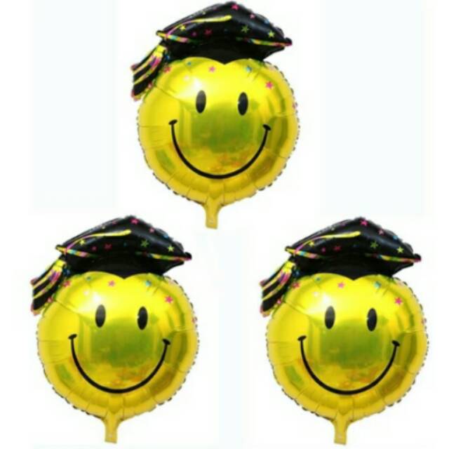 Balon Smile sarjana/graduation/wisuda toga 50cm