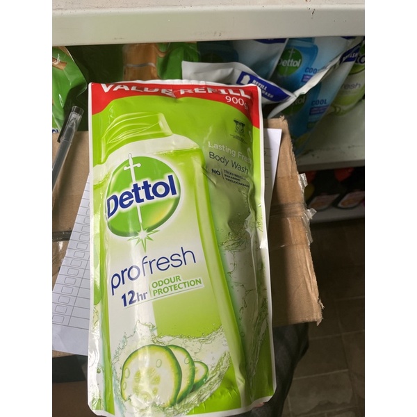 dettol bodywash lasting fresh ukuran Randoom 900g/800g