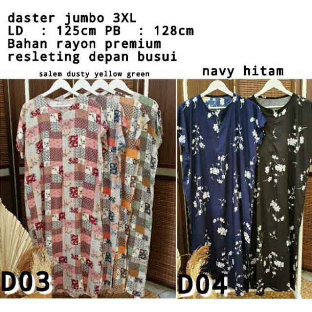 daster rayon jumbo Ld 125cm