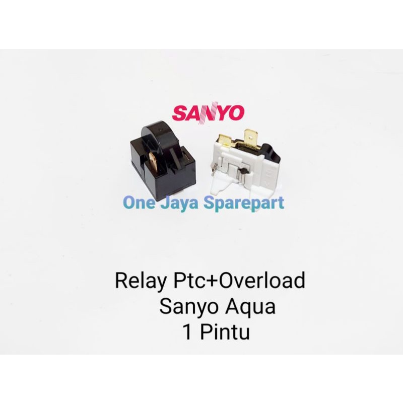 Relay ptc overload kulkas sanyo AQua 1 pintu