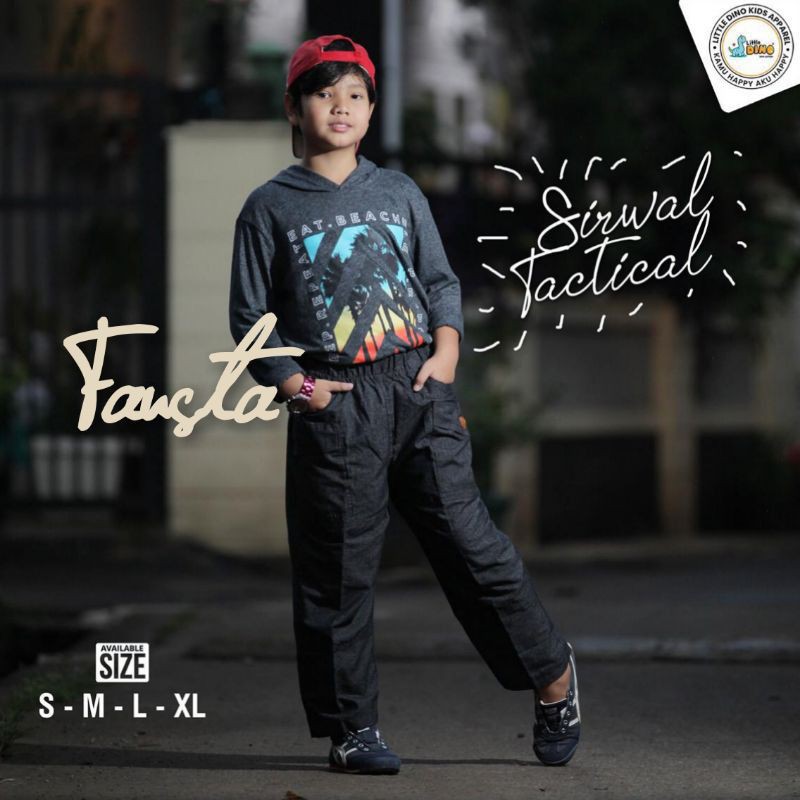 Celana Sirwal Anak Fausta Tactical by  Little Dino