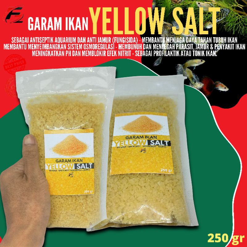 Garam Ikan Garam Kuning Yellow Salt 250gr Perawatan Ikan Hias