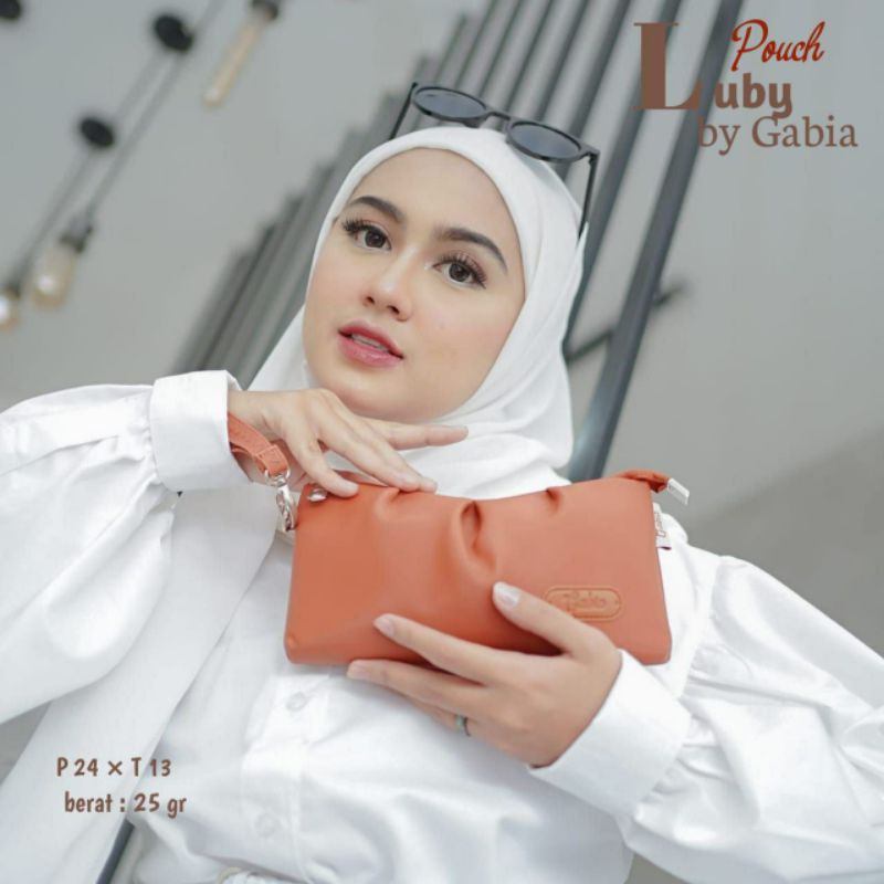 Luby Pouch by Gabia Maroon Dompet Luby ori by gabia