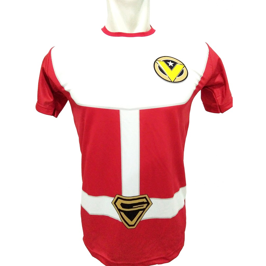 Jual Kaos Power Rangers Goggle Red Suit Superhero Costume D Full Print