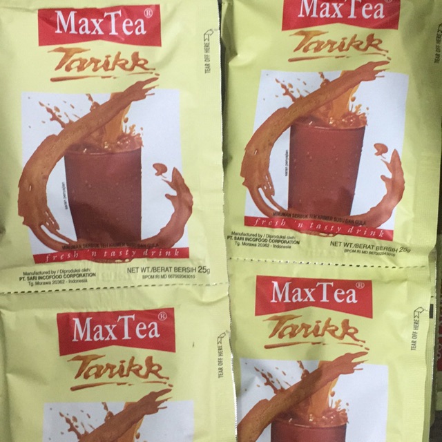 

Teh tarik Max tea per renceng