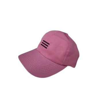 TERMURAH !! TOPI BASEBALL BORDIR SMILE / RECLUSIVE / GARIS TIGA RING LAKI PEREMPUAN-GARIS TIGA PINK