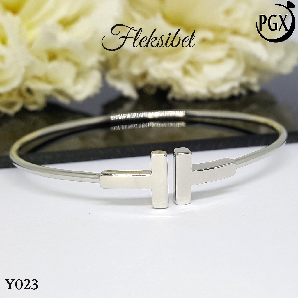 PGX Gelang Xuping Wanita Bangkok Bangle Aksesoris Perhiasan Lapis Emas - Y023