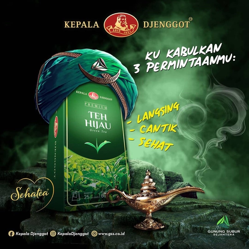 

Kepala Djenggot - Green Tea Premium 60gr
