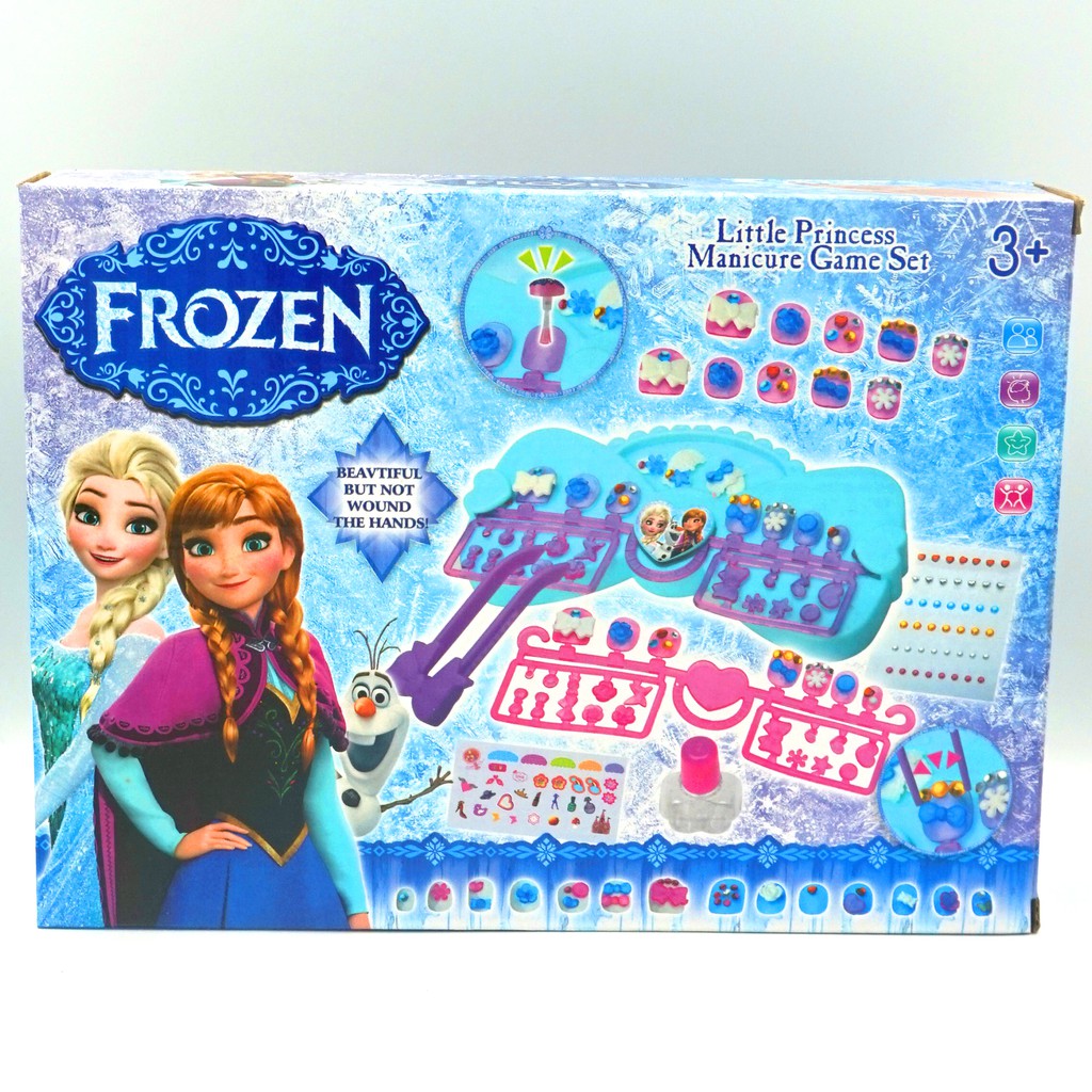 Nail Art Kutek Anak Hias Kuku FROZEN (KOMPLIT NAIL ART SET) - IMPORT