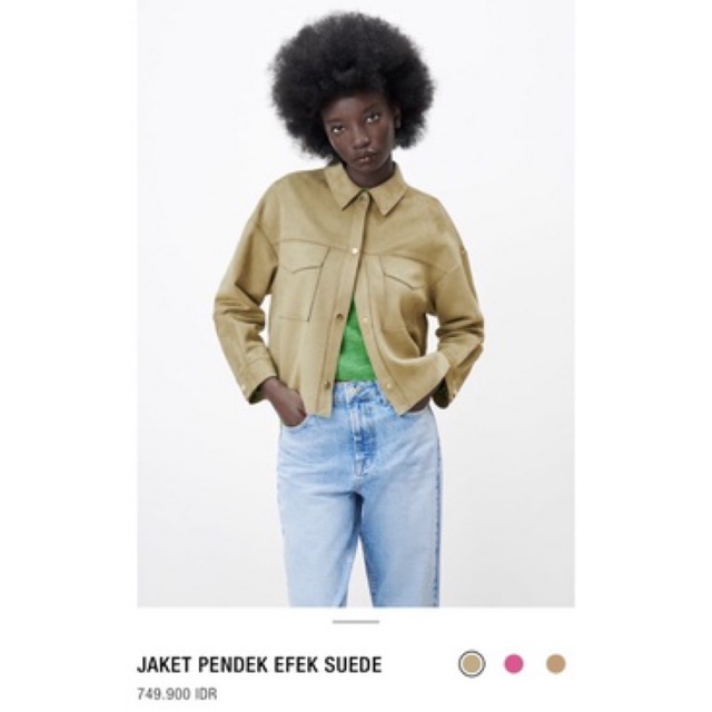 OUTER JAKET SUEDE ZARA